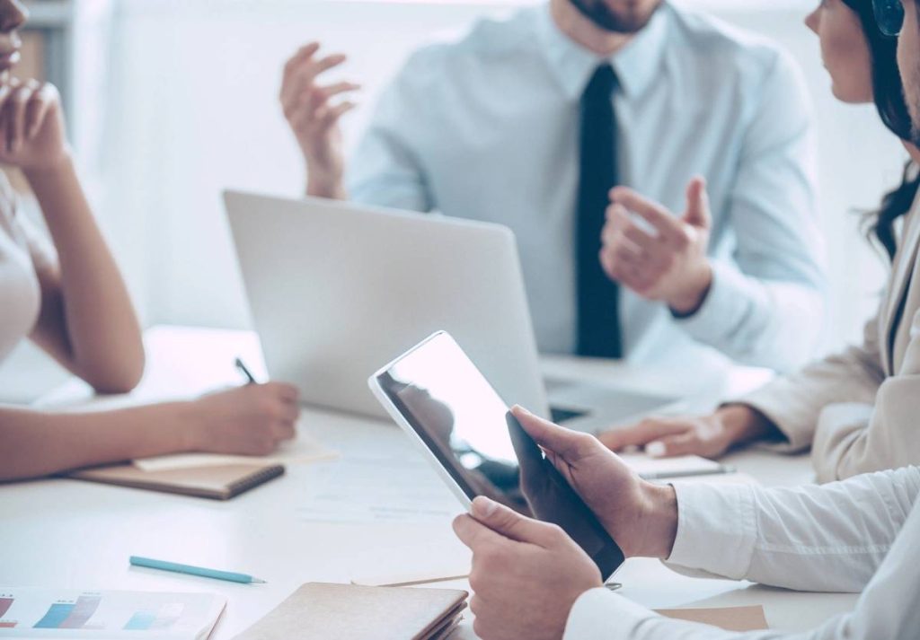 Business strategy meeting